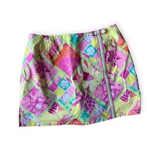 Lilly Pulitzer Diamondhead Patch Monkey Skirt Skort, Size 4